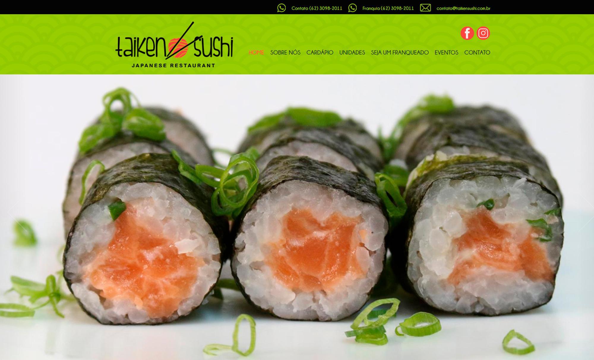 Desenvolvimento de Site Taiken Sushi - AsWeb