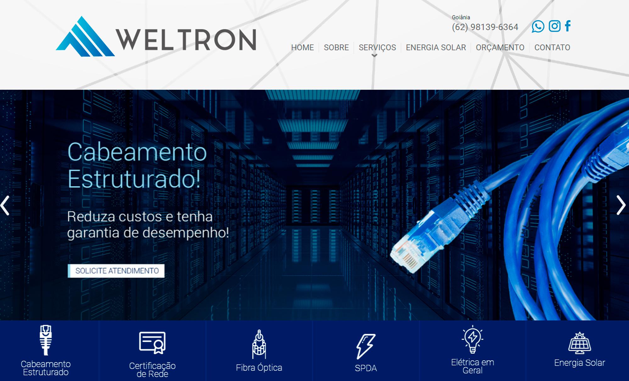 Desenvolvimento de Site Welton Tecnologia - AsWeb