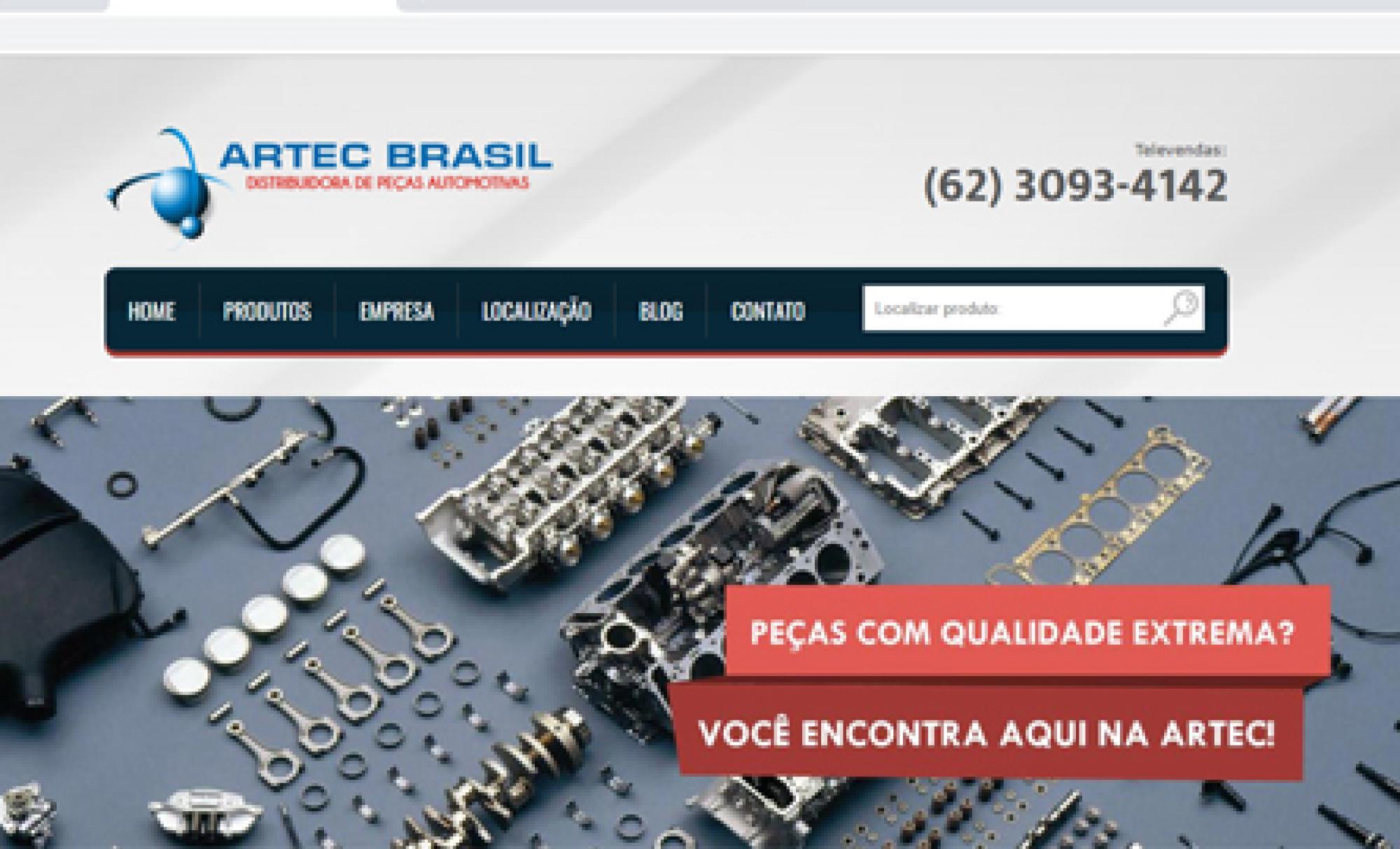 Desenvolvimento de Site Artec Brasil - AsWeb
