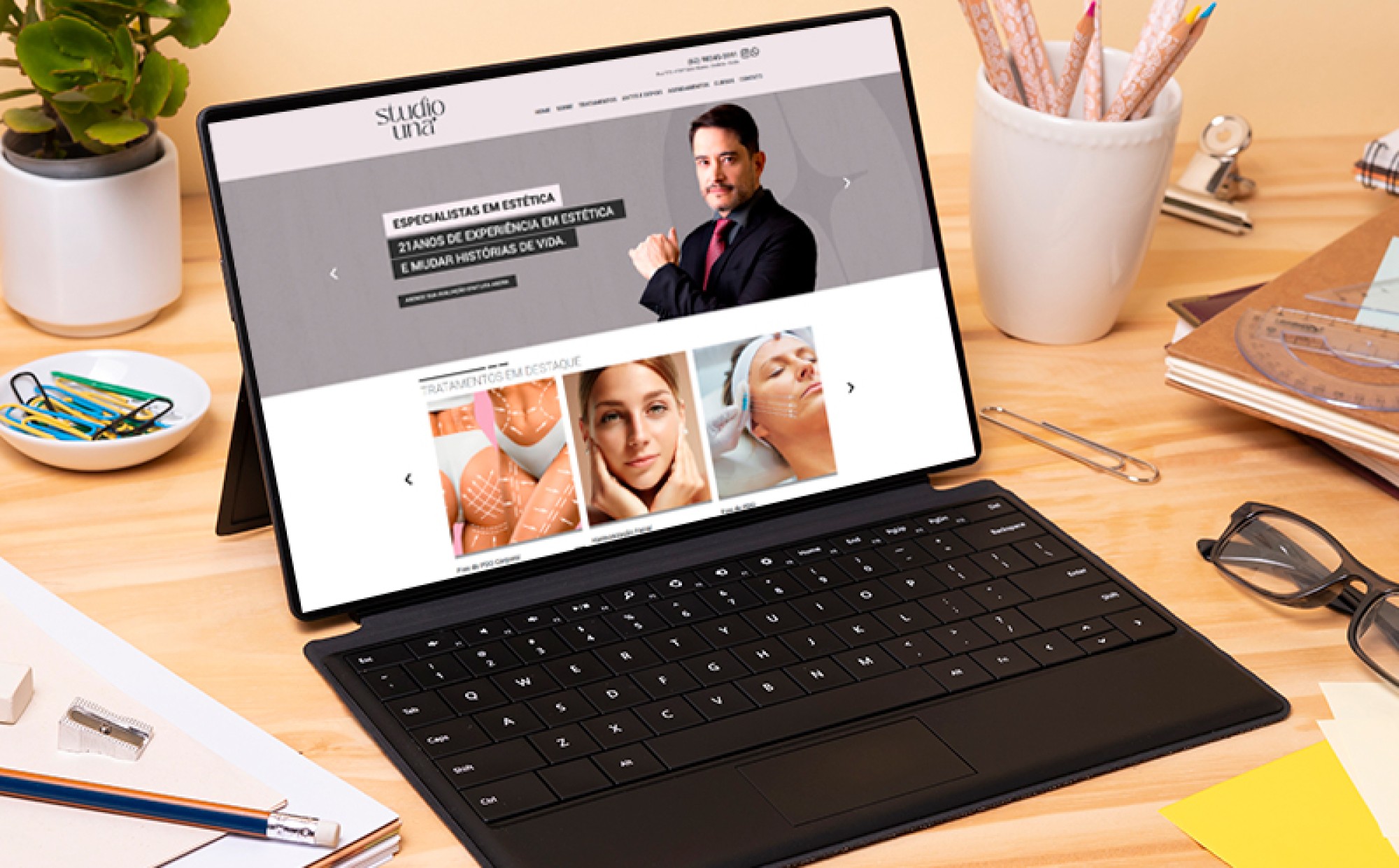 Blog AsWeb - Entrega de Site para Clínica de Estética Avançada em Goiânia: Studio Una