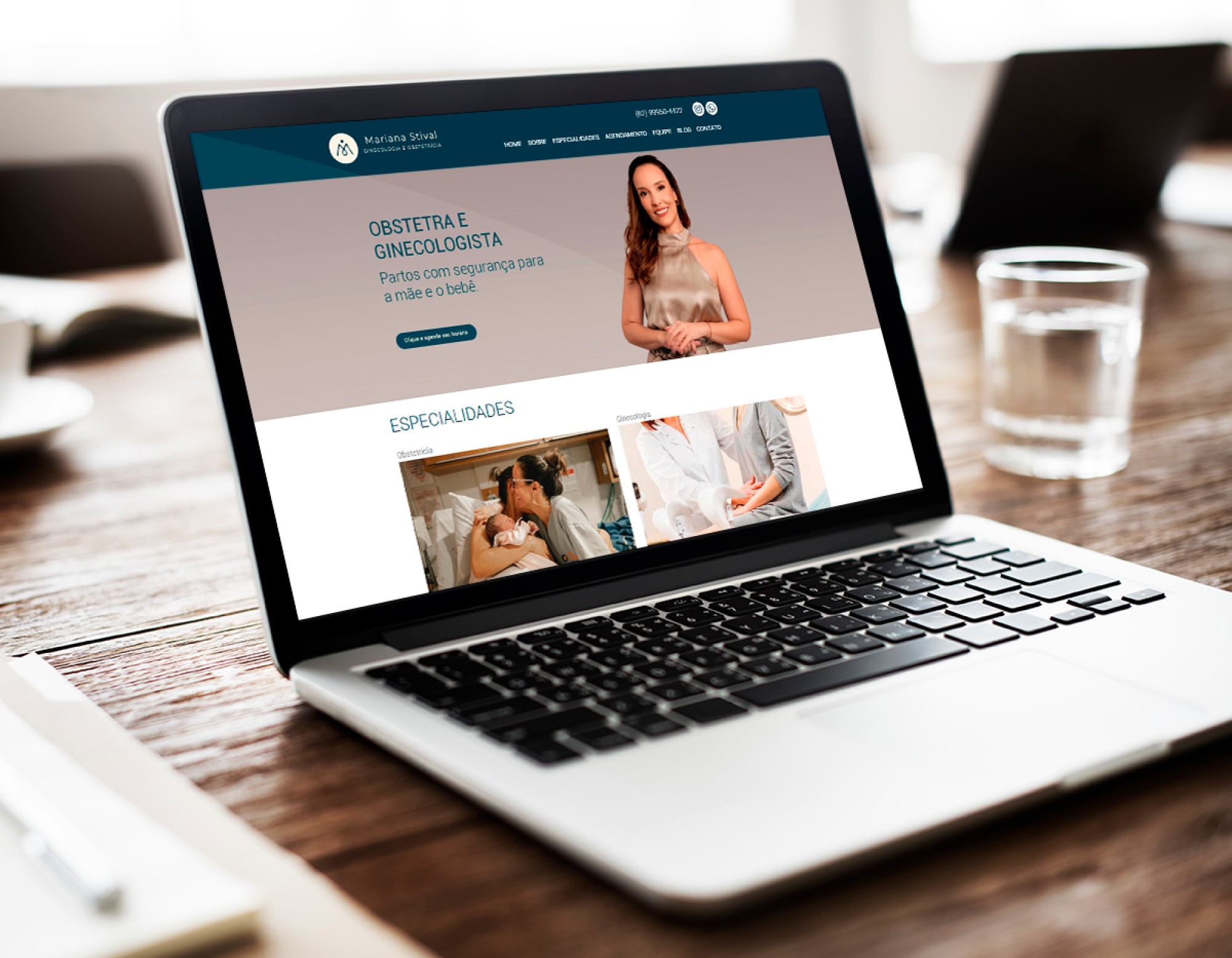 Blog AsWeb - Novo site da Dra. Mariana Stival: design médico personalizado que valoriza experiência e confiança