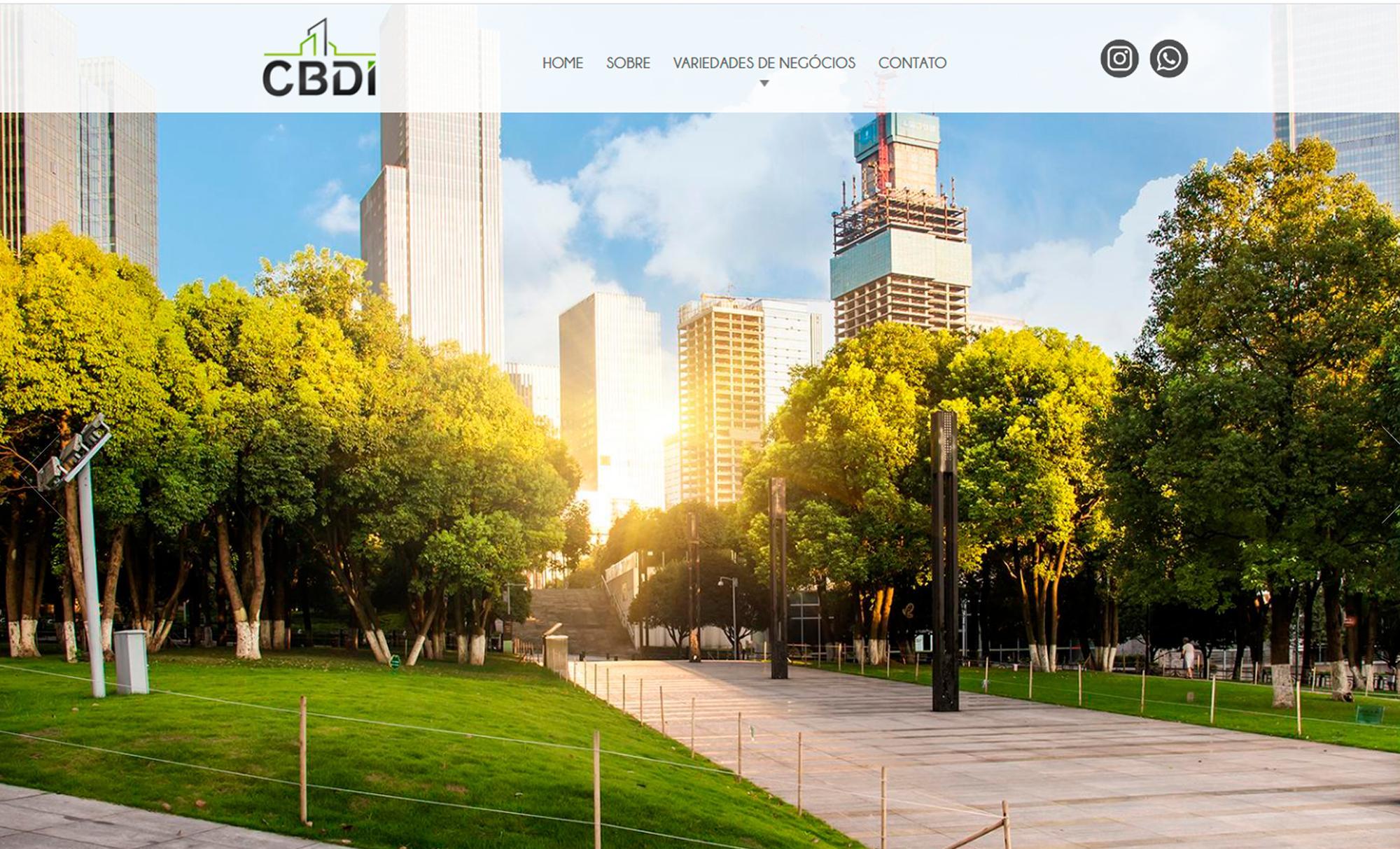 Desenvolvimento de Site CBDI Negócios - AsWeb