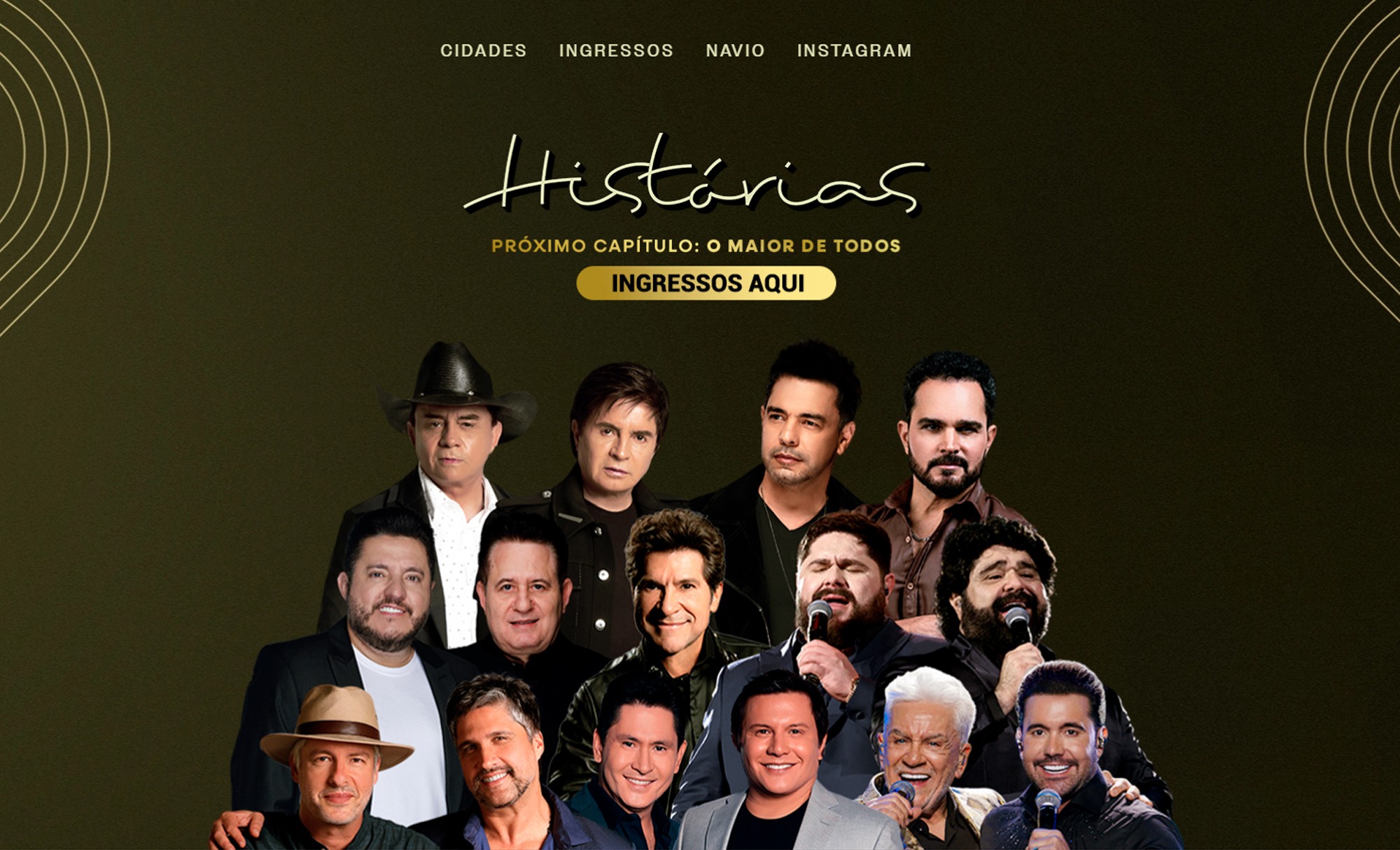 Desenvolvimento de Site Histórias - Show do Século - AsWeb