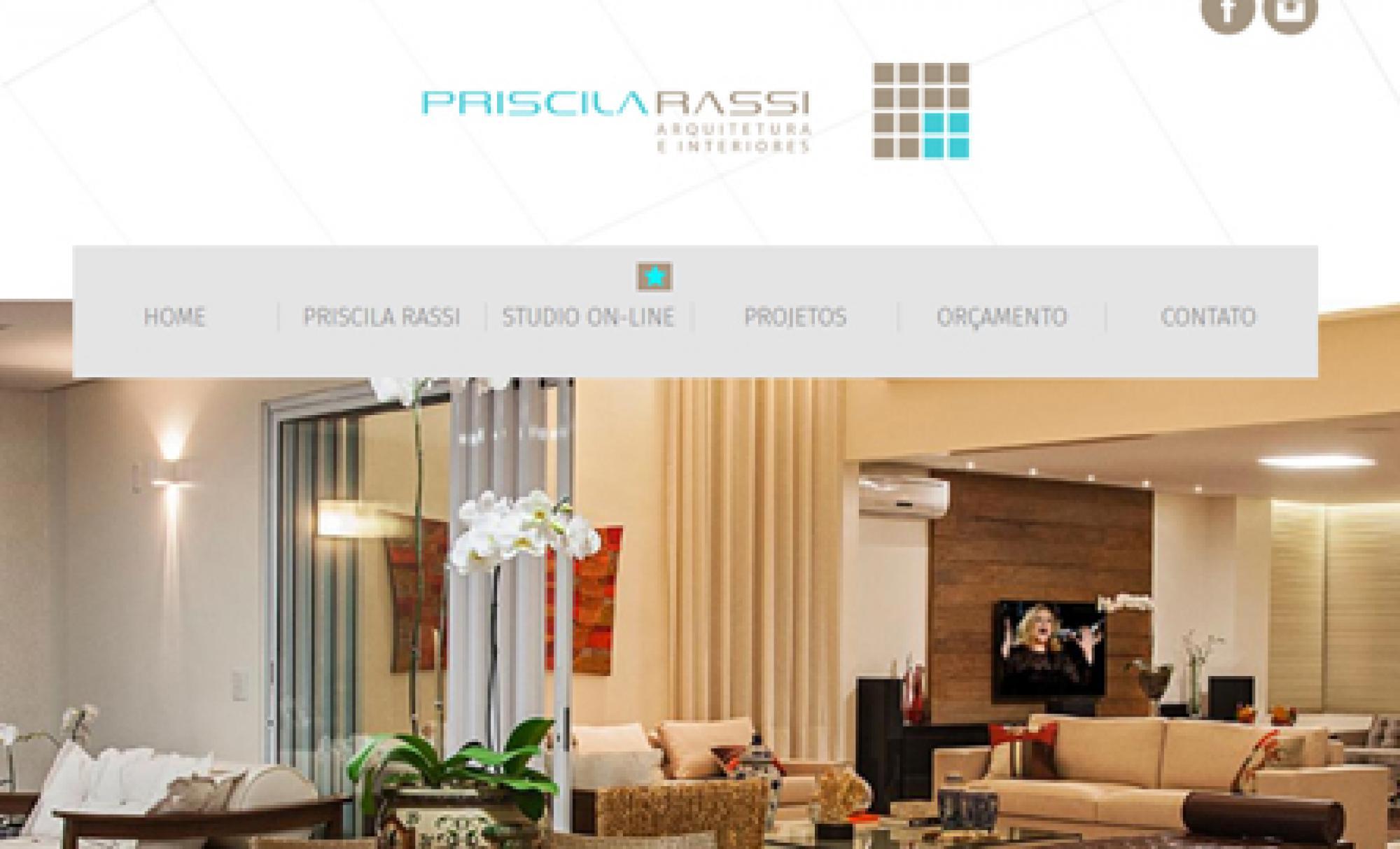 Desenvolvimento de Site Priscila Rassi Arquitetura - AsWeb