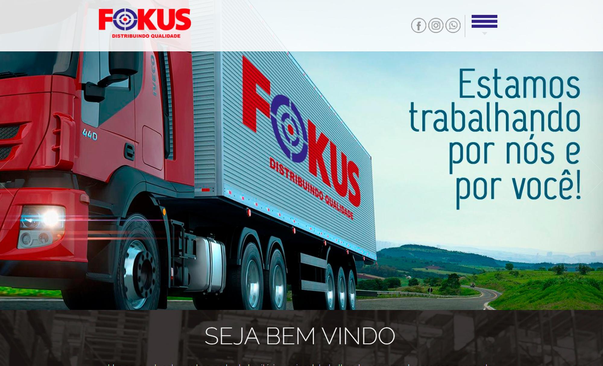 Desenvolvimento de Site Fokus Distribuição - AsWeb