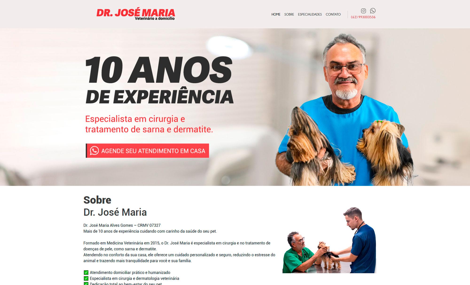 Desenvolvimento de Site Dr. José Maria - AsWeb
