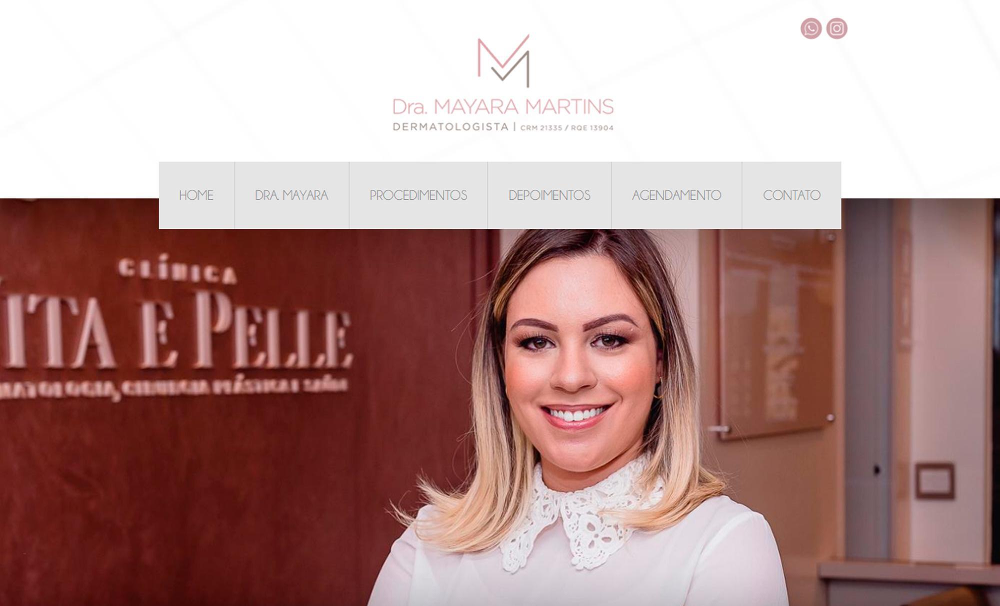 Desenvolvimento de Site Dra. Maiara Martins - AsWeb